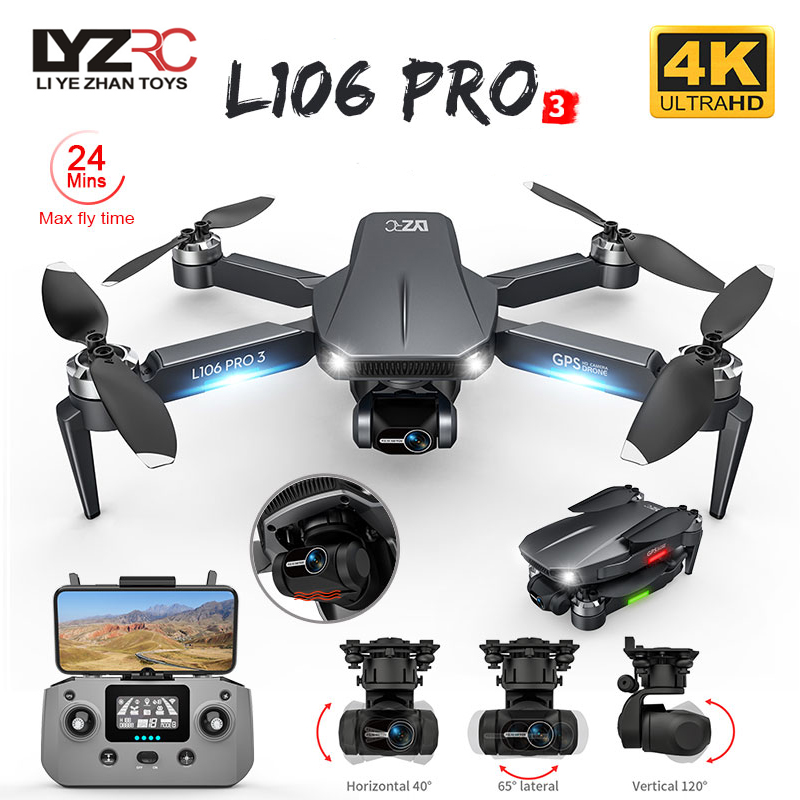 L106 Pro 3 Drone 5G WIFI FPV F - đánh giá và giá Rc Helicopter Electric